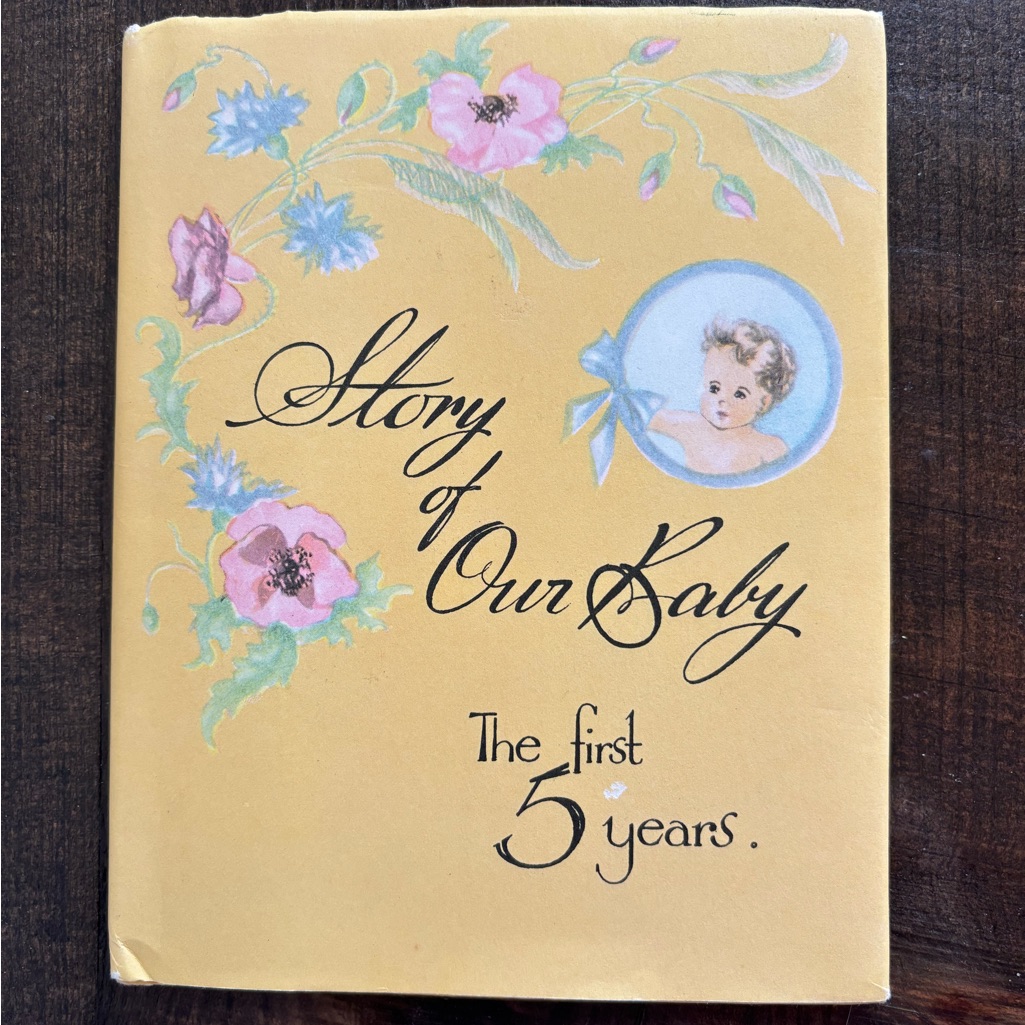 Vintage Baby Memory Book Story Of Our Baby The First 5 Years